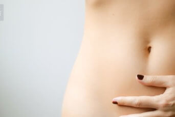 Picture of a woman's stomach